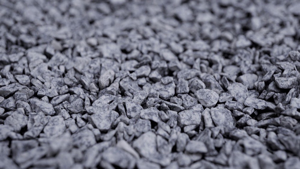 Crushed aggregate base material used under pavers